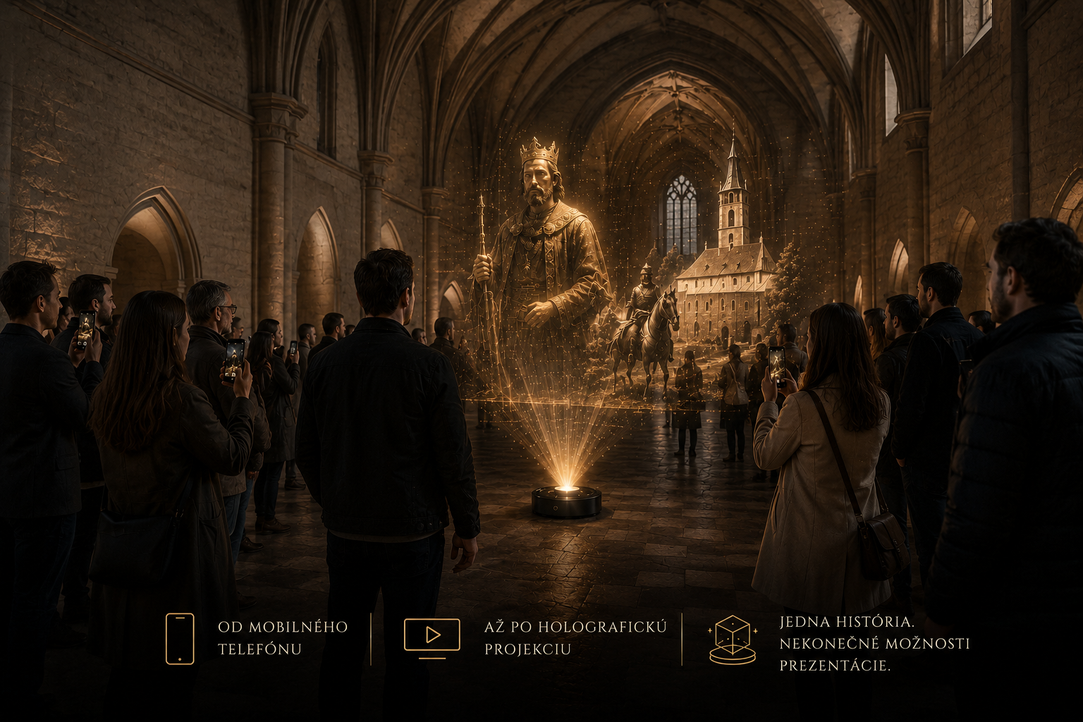 Holografická prezentácia historickej osobnosti v priestore